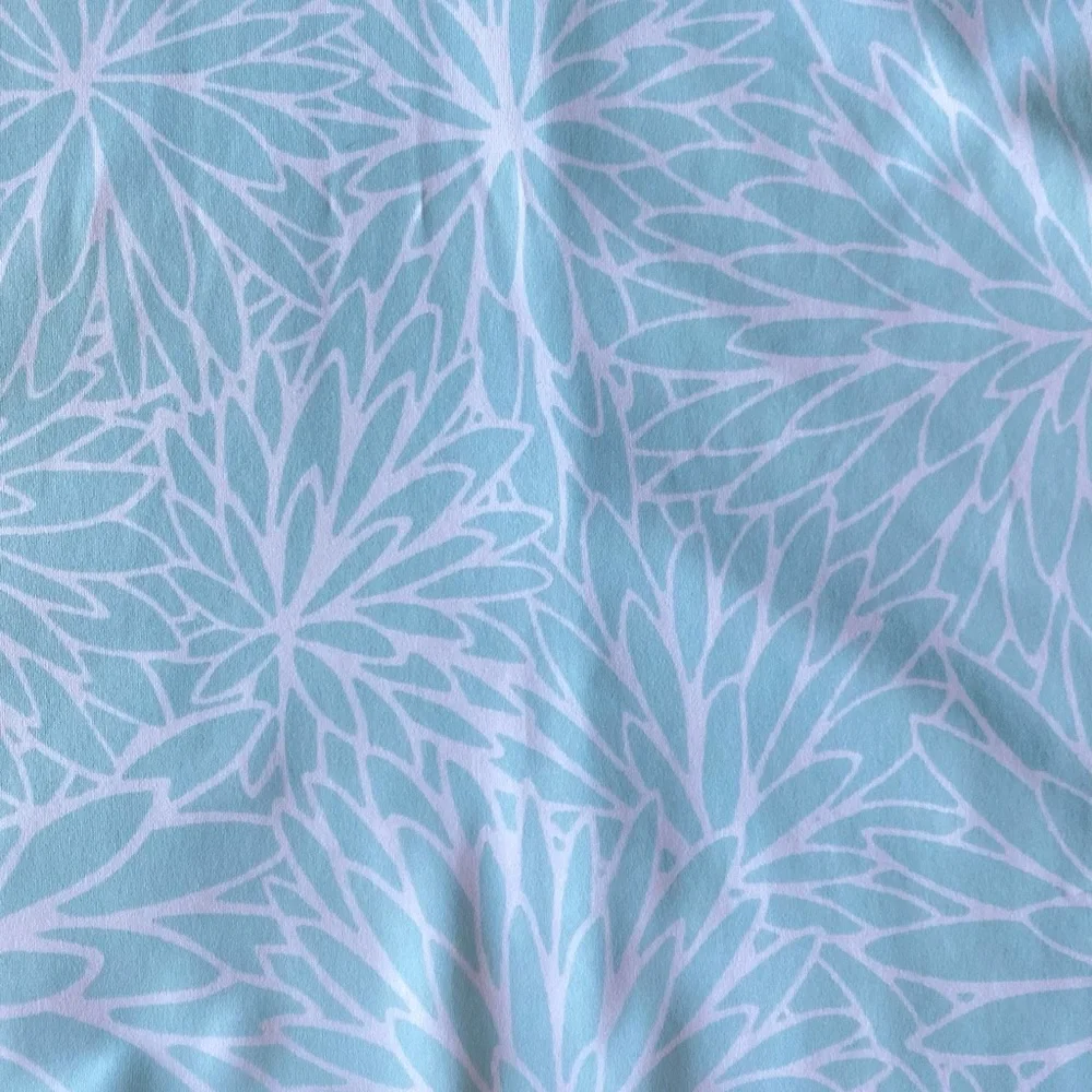 Columbia PFG Aqua Blue Floral Print Tank Dress UPF 50 Moisture Wicking Freezer - Picture 5 of 14